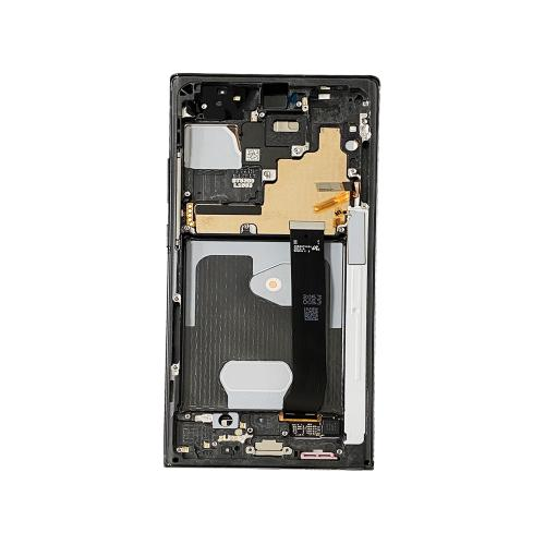 TOUCH SCREEN SCHERMO ORIGINALE SERVICE PACK PER SAMSUNG GALAXY NOTE 20 ULTRA N985F N986B NERO VETRO LCD DISPLAY CON FRAME GH82-31458A / GH82-31460A / GH82-31461A