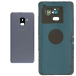 BACK COVER + CAMERA FRAME SAMSUNG A8 2018 A530 A530F SCOCCA COPRIBATTERIA POSTERIORE GRAY