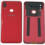 BACK COVER + CAMERA FRAME SAMSUNG A10S A107 SCOCCA COPRIBATTERIA POSTERIORE ROSSO