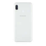 BACK COVER + CAMERA FRAME SAMSUNG A20E A202 A202F SCOCCA COPRIBATTERIA POSTERIORE BIANCO