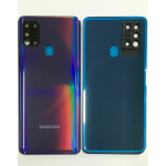 BACK COVER + CAMERA FRAME SAMSUNG A21S A217 A217F SCOCCA COPRIBATTERIA POSTERIORE BLUE 