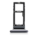 CARRELLO PORTA LETTORE DUAL SIM MICRO SD CARD READER PER SAMSUNG A52 4G A525 / A52 5G A526 /  A52S A528B NERO BLACK