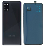 BACK COVER + CAMERA FRAME SAMSUNG A31 SM-A315 SCOCCA COPRIBATTERIA POSTERIORE NERO 