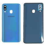 BACK COVER + CAMERA FRAME SAMSUNG A40 SM-A405 SCOCCA COPRIBATTERIA POSTERIORE BLU