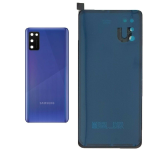 BACK COVER + CAMERA FRAME SAMSUNG A41 SM-A415 SCOCCA COPRIBATTERIA POSTERIORE BLU