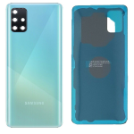 BACK COVER + CAMERA FRAME SAMSUNG A71 SM-A715 A715F SCOCCA COPRIBATTERIA POSTERIORE BLUE