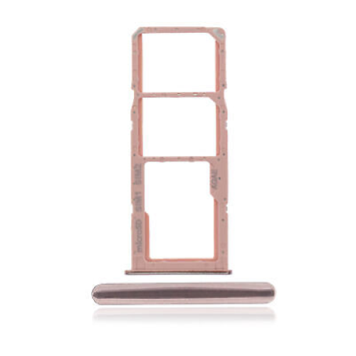 CARRELLO PORTA LETTORE DUAL SIM MICRO SD CARD READER PER SAMSUNG A71 A715F PINK ROSA