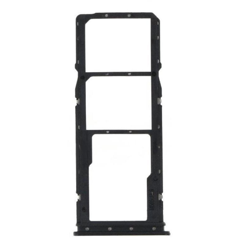 CARRELLO PORTA LETTORE SIM + MICRO SD CARD READER PER XIAOMI REDMI 9T NERO BLACK