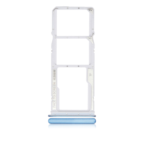 CARRELLO PORTA LETTORE SIM + MICRO SD CARD READER PER XIAOMI REDMI NOTE 10 PRO 4G BLU BLUE