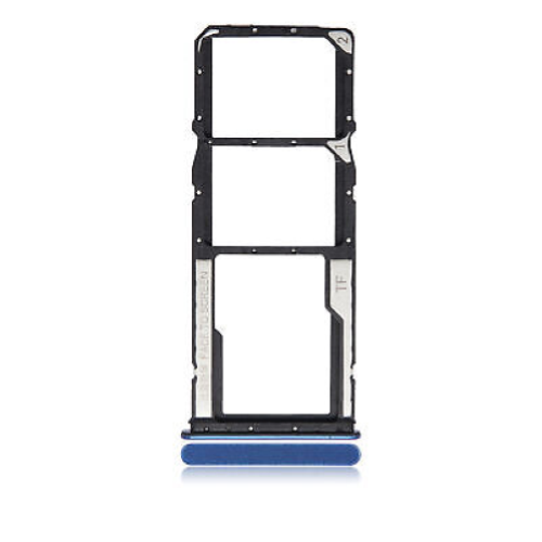 CARRELLO PORTA LETTORE SIM + MICRO SD CARD READER PER XIAOMI REDMI NOTE 11 / 11S BLUE BLU