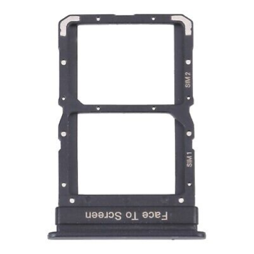CARRELLO PORTA LETTORE SIM CARD READER PER XIAOMI REDMI NOTE 10 PRO 5G / POCO X3 GT NERO BLACK