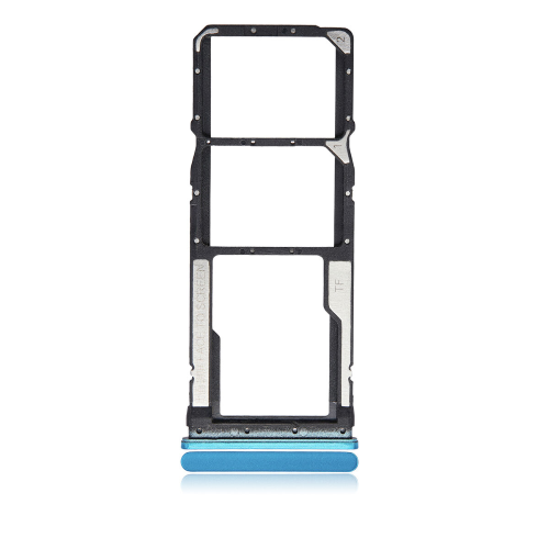 CARRELLO PORTA LETTORE SIM + MICRO SD CARD READER PER XIAOMI REDMI NOTE 9T BLU BLUE