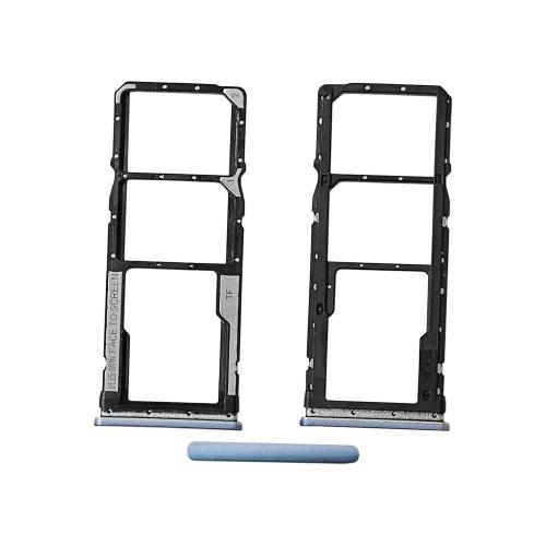 CARRELLO PORTA LETTORE SIM + MICRO SD CARD READER PER XIAOMI REDMI NOTE 9S / 9 PRO NERO BLACK 
