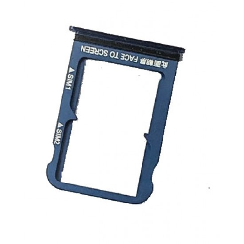 CARRELLO PORTA LETTORE SIM CARD READER PER XIAOMI MI 8 BLU BLUE