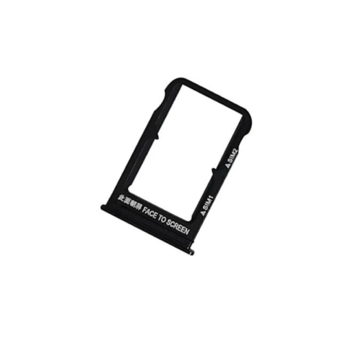 CARRELLO PORTA LETTORE SIM CARD READER PER XIAOMI MI 8 NERO BLACK 