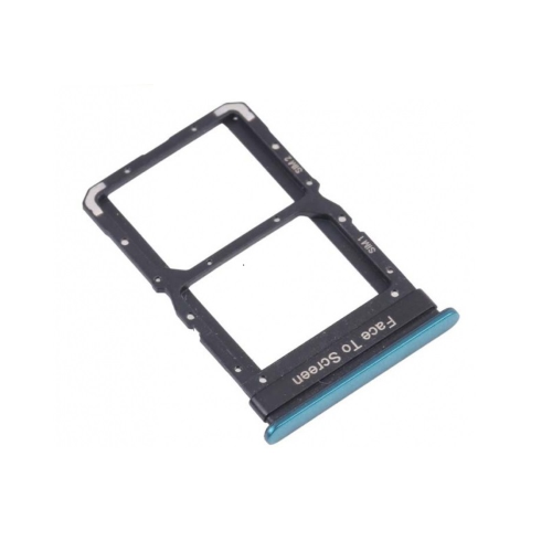 CARRELLO PORTA LETTORE SIM CARD READER PER XIAOMI REDMI NOTE 10 PRO 5G / POCO X3 GT VERDE GREEN 