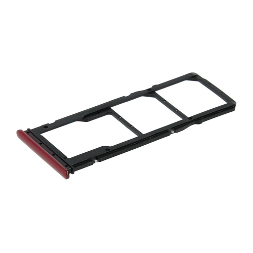 CARRELLO PORTA LETTORE SIM + MICRO SD CARD READER PER XIAOMI REDMI 8 / 8A ROSSO RED