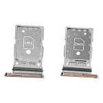 CARRELLO PORTA LETTORE DUAL SIM MICRO SD CARD READER PER SAMSUNG S22 5G / S22 PLUS 5G S901B S906B ORO GOLD ROSA PINK