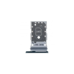 CARRELLO PORTA LETTORE DUAL SIM MICRO SD CARD READER PER SAMSUNG S22 5G / S22 PLUS 5G S901B S906B BLU BLUE