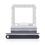 CARRELLO PORTA LETTORE SIM CARD READER PER SAMSUNG SM-F700N Z FLIP (2020) NERO BLACK 