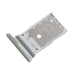 CARRELLO PORTA LETTORE DUAL SIM MICRO SD CARD READER PER SAMSUNG SM-S921B S24 / SM-S926B S24+ PLUS GREEN VERDE
