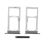 CARRELLO PORTA LETTORE DUAL SIM MICRO SD CARD READER SAMSUNG G770F S10 LITE NERO BLACK