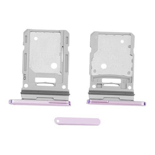 CARRELLO PORTA LETTORE DUAL SIM MICRO SD CARD READER SAMSUNG PER G780F G781B S20 FE VIOLA PURPLE VIOLET