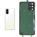 BACK COVER + CAMERA FRAME SAMSUNG S20 PLUS G985 SCOCCA COPRIBATTERIA POSTERIORE WHITE BIANCO