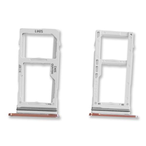 CARRELLO PORTA LETTORE DUAL SIM MICRO SD CARD READER SAMSUNG PER N985F N986B NOTE 20 PLUS ORO GOLD ROSE