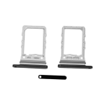 CARRELLO PORTA LETTORE DUAL SIM MICRO SD CARD READER SAMSUNG PER SM-F721B Z FLIP4 5G NERO BLACK 