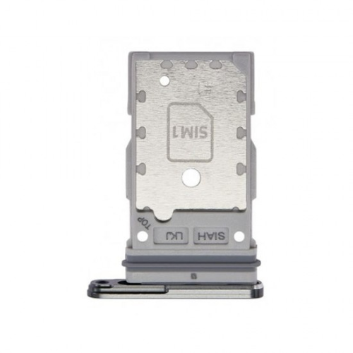 CARRELLO PORTA LETTORE DUAL SIM MICRO SD CARD READER SAMSUNG PER SM-S921B S24 / SM-S926B S24+ VERDE GREEN 