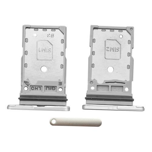 CARRELLO PORTA LETTORE DUAL SIM MICRO SD CARD READER SAMSUNG PER G990B S21 FE VERDE GREEN 