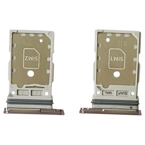 CARRELLO PORTA LETTORE DUAL SIM MICRO SD CARD READER SAMSUNG PER S911B S23 / S916B S23 PLUS VIOLA PURPLE VIOLET