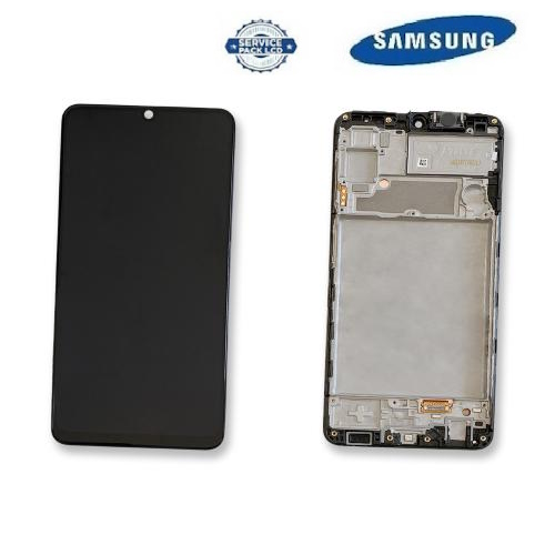 TOUCH SCREEN SCHERMO ORIGINALE SERVICE PACK PER SAMSUNG GALAXY A22 4G A225F NERO CON FRAME VETRO LCD DISPLAY GH82-25944A / GH82-26047A