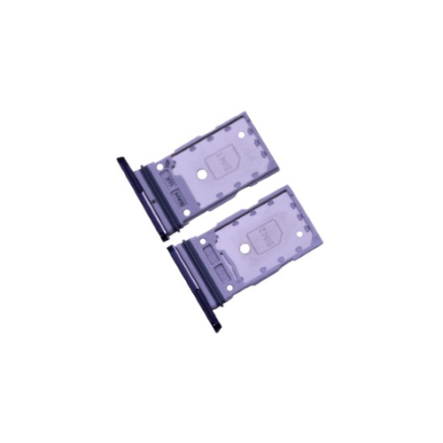 CARRELLO PORTA LETTORE DUAL SIM MICRO SD CARD READER SAMSUNG PER S918B S23 ULTRA 5G VIOLA PURPLE VIOLET 
