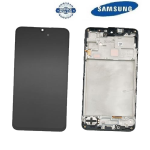 TOUCH SCREEN SCHERMO ORIGINALE SERVICE PACK PER SAMSUNG GALAXY A16 4G A165F NERO VETRO LCD DISPLAY CON FRAME GH82-36253A