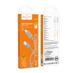 CAVO DATI RICARICA USB A - LIGHTNING 1 MT HOCO X107 27W GRIGIO