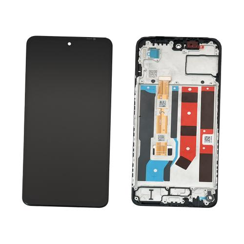 DISPLAY LCD PER OPPO A80 5G CPH2639 TOUCH SCREEN SCHERMO VETRO NERO CON FRAME 
