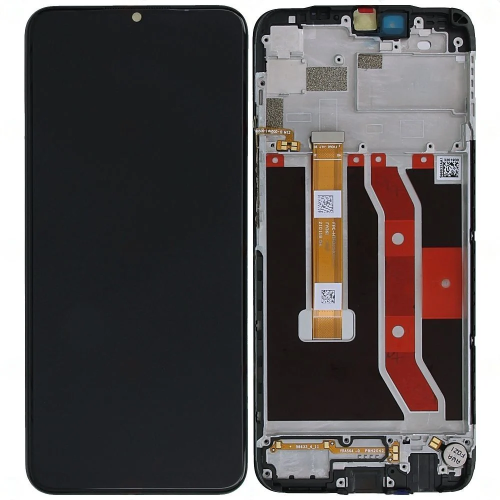 DISPLAY LCD PER OPPO REALME C17 TOUCH SCREEN SCHERMO VETRO NERO CON FRAME 