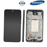 TOUCH SCREEN SCHERMO ORIGINALE SERVICE PACK PER SAMSUNG GALAXY A36 5G A366B NERO BLACK CON FRAME VETRO LCD DISPLAY GH82-36841A