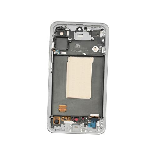 TOUCH SCREEN SCHERMO ORIGINALE SERVICE PACK PER SAMSUNG GALAXY A56 5G A566B GRIGIO / AWESOME LIGHT GRAY CON FRAME VETRO LCD DISPLAY GH82-36829B