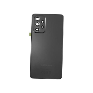 BACK COVER + CAMERA FRAME SAMSUNG A52S 5G A528B SCOCCA COPRIBATTERIA POSTERIORE NERO BLACK