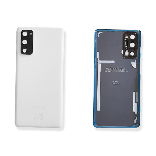 BACK COVER + CAMERA FRAME SAMSUNG S20 FE 5G SM-G780F G781B SCOCCA COPRIBATTERIA POSTERIORE BIANCO WHITE