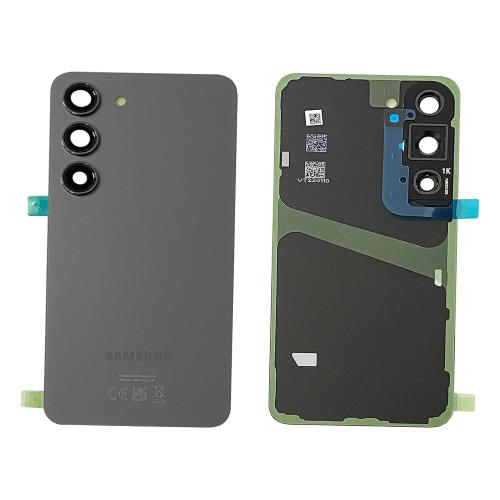 BACK COVER + CAMERA FRAME SAMSUNG S23 S911B SCOCCA COPRIBATTERIA POSTERIORE NERO GRAPHITE GRAFITE
