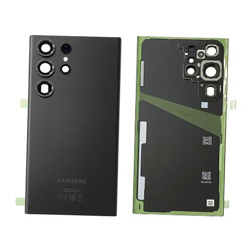 BACK COVER + CAMERA FRAME SAMSUNG S23 ULTRA S918B SCOCCA COPRIBATTERIA POSTERIORE BLACK NERO