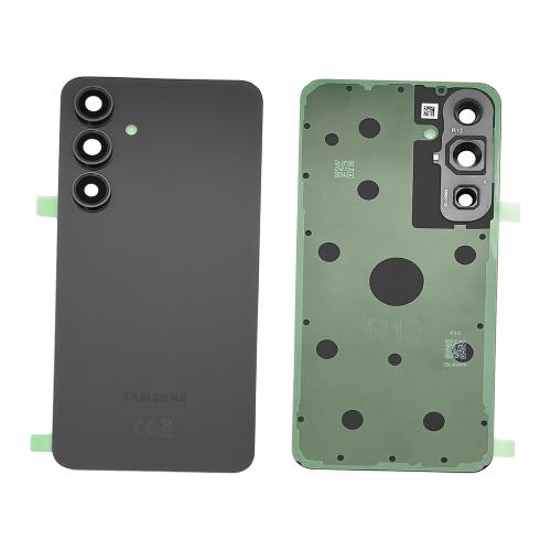 BACK COVER + CAMERA FRAME SAMSUNG S24 FE S721B SCOCCA COPRIBATTERIA POSTERIORE NERO / GRAPHITE 
