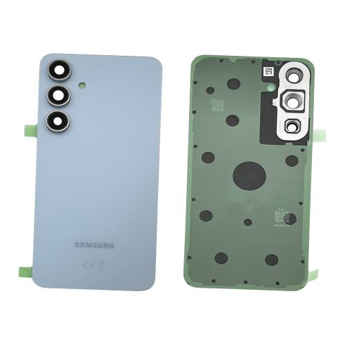 BACK COVER + CAMERA FRAME SAMSUNG S24 FE S721B SCOCCA COPRIBATTERIA POSTERIORE BLU