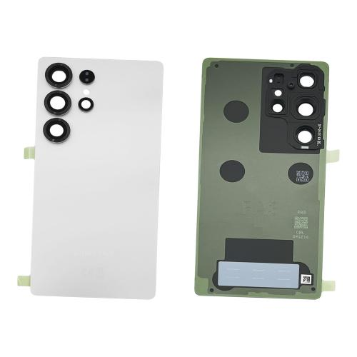 BACK COVER + CAMERA FRAME SAMSUNG S25 ULTRA 5G S938B SCOCCA COPRIBATTERIA POSTERIORE BIANCO / TITANIUM WHITE SILVER