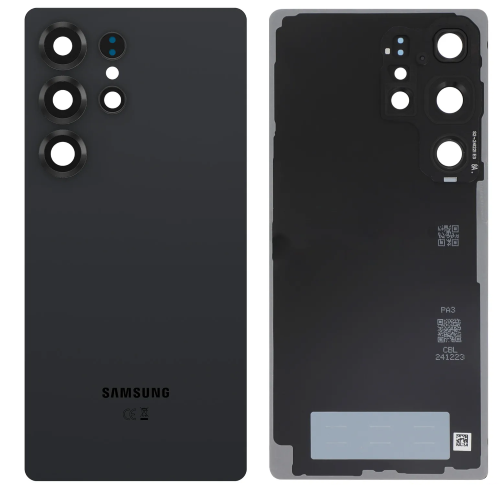 BACK COVER + CAMERA FRAME SAMSUNG S25 ULTRA 5G S938B SCOCCA COPRIBATTERIA POSTERIORE BLACK NERO TITANIUM