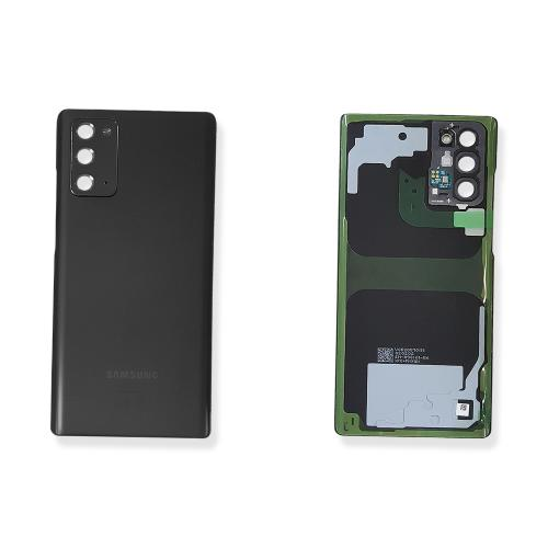 BACK COVER + CAMERA FRAME SAMSUNG NOTE 20 N980F N981B SCOCCA COPRIBATTERIA POSTERIORE NERO BLACK